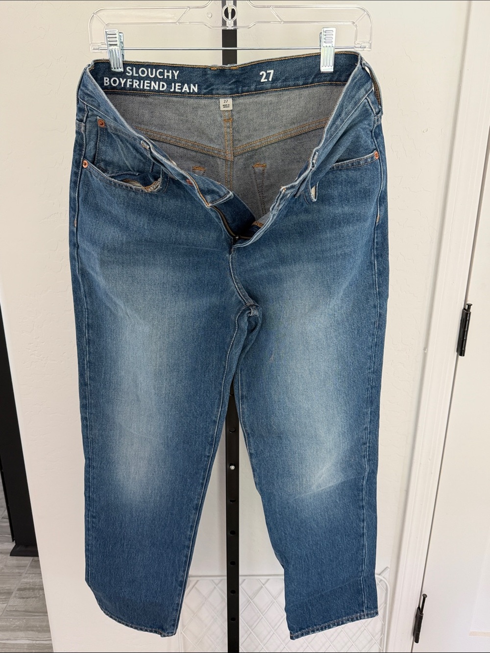 Slouchy Boyfriend Jeans - Blue (Size 27)